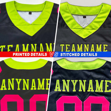 Custom Red Royal-White Splash Mesh Authentic Football Jersey