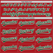 Laden Sie das Bild in den Galerie-Viewer, Custom Red Green-White Authentic Baseball Jersey
