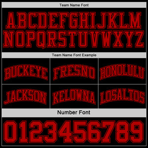 Custom Reversible Black Red Double Side Basketball Jersey