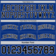 Charger l&#39;image dans la galerie, Custom Reversible Black Royal-White Double Side Basketball Jersey
