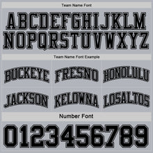 Charger l&#39;image dans la galerie, Custom Reversible Black Gray Double Side Basketball Jersey
