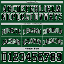 Charger l&#39;image dans la galerie, Custom Reversible Black Green-White Double Side Basketball Jersey

