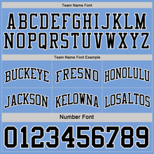 Charger l&#39;image dans la galerie, Custom Reversible Black White-Light Blue Double Side Basketball Jersey
