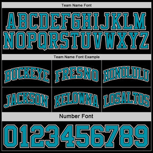 Custom Reversible Black Teal-White Double Side Basketball Jersey