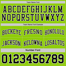 Load image into Gallery viewer, Custom Reversible Black Neon Green-White Double Side Basketball Jersey
