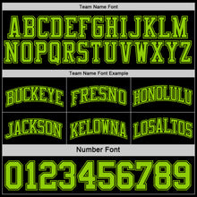 Load image into Gallery viewer, Custom Reversible Black Neon Green Double Side Basketball Jersey
