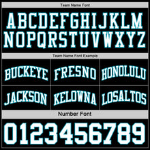 Charger l&#39;image dans la galerie, Custom Reversible Black White-Teal Double Side Basketball Jersey
