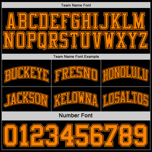 Custom Reversible Black Bay Orange Double Side Basketball Jersey