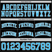 Charger l&#39;image dans la galerie, Custom Reversible Black Sky Blue-White Double Side Basketball Jersey
