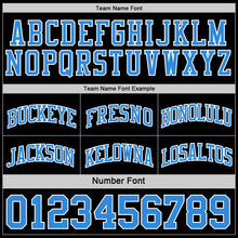 Charger l&#39;image dans la galerie, Custom Reversible Black Powder Blue-White Double Side Basketball Jersey
