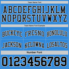 Charger l&#39;image dans la galerie, Custom Reversible Black Powder Blue-White Double Side Basketball Jersey
