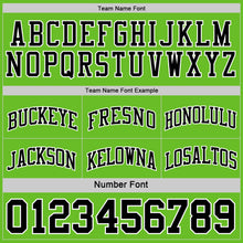 Charger l&#39;image dans la galerie, Custom Reversible Black Grass Green-White Double Side Basketball Jersey
