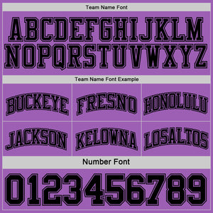 Custom Reversible Black Medium Purple Double Side Basketball Jersey