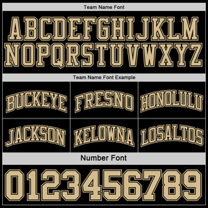 Custom Reversible Black Vegas Gold Double Side Basketball Jersey