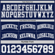 Load image into Gallery viewer, Custom Navy White-Gray Reversible Double Side Basketball Jersey
