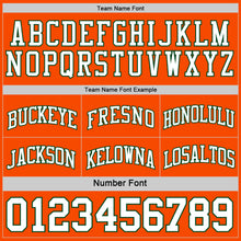 Load image into Gallery viewer, Custom Reversible Green White-Orange Double Side Basketball Jersey

