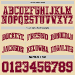 Custom Reversible Maroon Cream Double Side Basketball Jersey