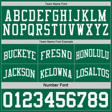 Загрузить изображение в средство просмотра галереи, Custom Reversible Kelly Green White Double Side Basketball Jersey
