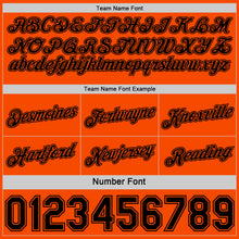 Load image into Gallery viewer, Custom Reversible Black Orange Double Side Star Sublimation Basketball Suit Jersey
