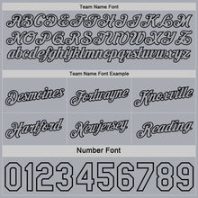 Load image into Gallery viewer, Custom Reversible Black Gray Double Side Star Sublimation Basketball Suit Jersey
