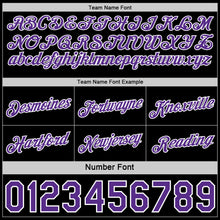 Загрузить изображение в средство просмотра галереи, Custom Reversible Black Purple-White Double Side Star Sublimation Basketball Suit Jersey
