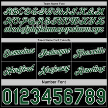 Load image into Gallery viewer, Custom Reversible Black Green-White Double Side Star Sublimation Basketball Suit Jersey
