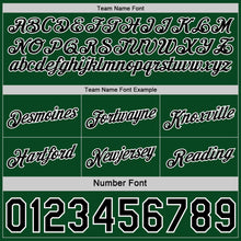 Load image into Gallery viewer, Custom Reversible Black Green-White Double Side Star Sublimation Basketball Suit Jersey
