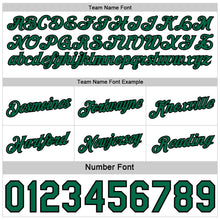 Charger l'image dans la galerie, Custom Reversible Black White-Kelly Green Double Side Star Sublimation Basketball Suit Jersey
