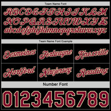 Laden Sie das Bild in den Galerie-Viewer, Custom Reversible Black Crimson-Cream Double Side Star Sublimation Basketball Suit Jersey
