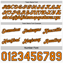 Load image into Gallery viewer, Custom Reversible Black White-Bay Orange Double Side Star Sublimation Basketball Suit Jersey
