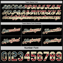 Load image into Gallery viewer, Custom Reversible Black Vintage USA Flag-Cream Double Side Star Sublimation Basketball Suit Jersey
