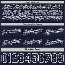 Load image into Gallery viewer, Custom Reversible Navy White Double Side Star Sublimation Basketball Suit Jersey
