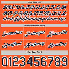 Load image into Gallery viewer, Custom Reversible Navy Orange-White Double Side Star Sublimation Basketball Suit Jersey
