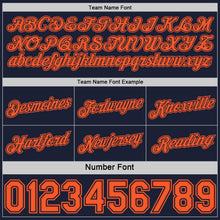 Charger l'image dans la galerie, Custom Reversible Navy Orange Double Side Star Sublimation Basketball Suit Jersey
