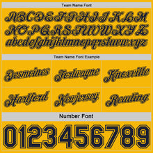 Load image into Gallery viewer, Custom Reversible Navy Gold Double Side Star Sublimation Basketball Suit Jersey
