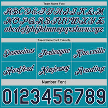 Load image into Gallery viewer, Custom Reversible Navy Teal-White Double Side Star Sublimation Basketball Suit Jersey
