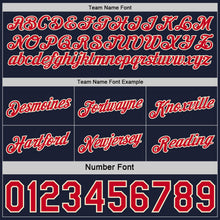 Загрузить изображение в средство просмотра галереи, Custom Reversible Navy Red-Cream Double Side Star Sublimation Basketball Suit Jersey
