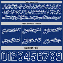 Load image into Gallery viewer, Custom Reversible Royal White Double Side Star Sublimation Basketball Suit Jersey
