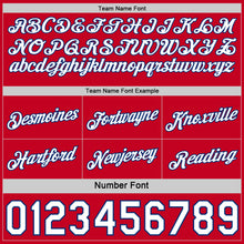 Load image into Gallery viewer, Custom Reversible Royal White-Red Double Side Star Sublimation Basketball Suit Jersey
