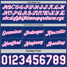 Charger l'image dans la galerie, Custom Reversible Royal White-Pink Double Side Star Sublimation Basketball Suit Jersey

