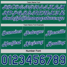 Laden Sie das Bild in den Galerie-Viewer, Custom Reversible Royal Kelly Green-White Double Side Star Sublimation Basketball Suit Jersey
