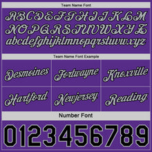 Load image into Gallery viewer, Custom Reversible Purple Black-Gray Double Side Star Sublimation Basketball Suit Jersey
