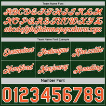 Laden Sie das Bild in den Galerie-Viewer, Custom Reversible Green Orange-White Double Side Star Sublimation Basketball Suit Jersey
