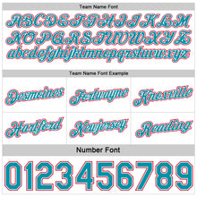 Charger l'image dans la galerie, Custom Reversible Teal White-Red Double Side Star Sublimation Basketball Suit Jersey

