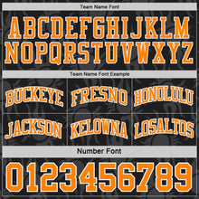 Charger l'image dans la galerie, Custom Black Bay Orange-White Side Panel Stripe Sun Flame Reversible Double Side Sublimation Basketball Set Jersey
