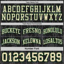 Laden Sie das Bild in den Galerie-Viewer, Custom Black Cream-Green Side Panel Stripe Sun Flame Reversible Double Side Sublimation Basketball Set Jersey

