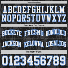 Charger l'image dans la galerie, Custom Black White-Light Blue Side Panel Stripe Sun Flame Reversible Double Side Sublimation Basketball Set Jersey
