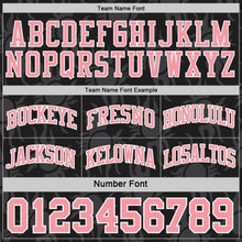 Laden Sie das Bild in den Galerie-Viewer, Custom Black Medium Pink-White Side Panel Stripe Sun Flame Reversible Double Side Sublimation Basketball Set Jersey
