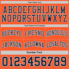 Загрузить изображение в средство просмотра галереи, Custom Navy Orange-White Side Panel Geometric Chevron Reversible Double Side Sublimation Basketball Set Jersey
