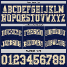 Загрузить изображение в средство просмотра галереи, Custom Navy-Cream Side Panel Geometric Chevron Reversible Double Side Sublimation Basketball Set Jersey
